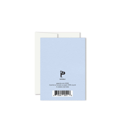 Cat Miniature Greeting Card