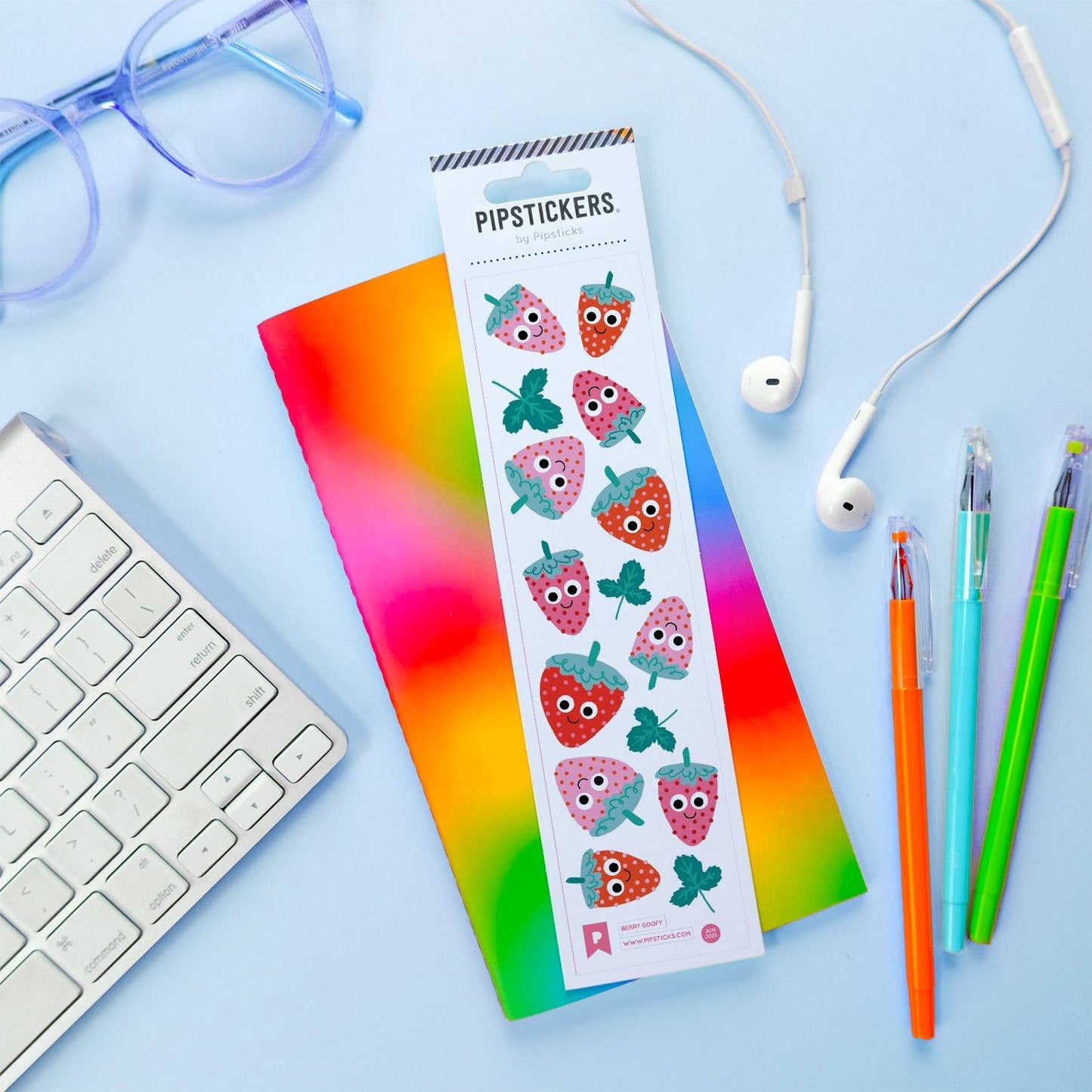 Googly Eyed Berry Goofy Stickers