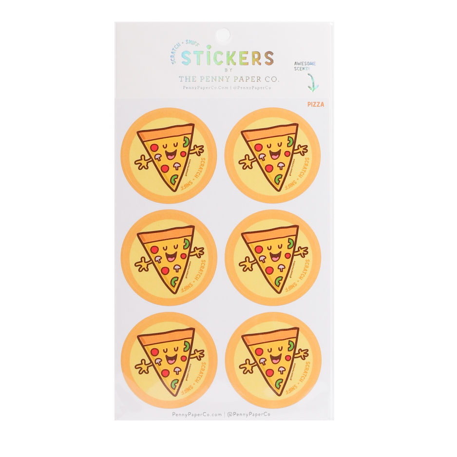 Pizza Scratch and Sniff Stickers
