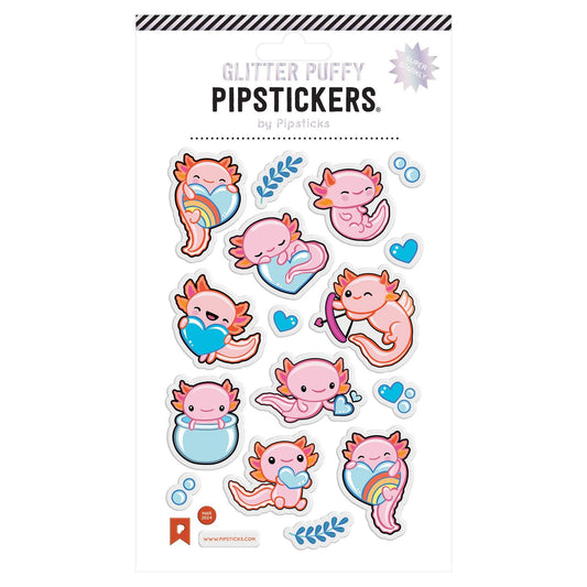 Puffy Axolotl Fun Stickers