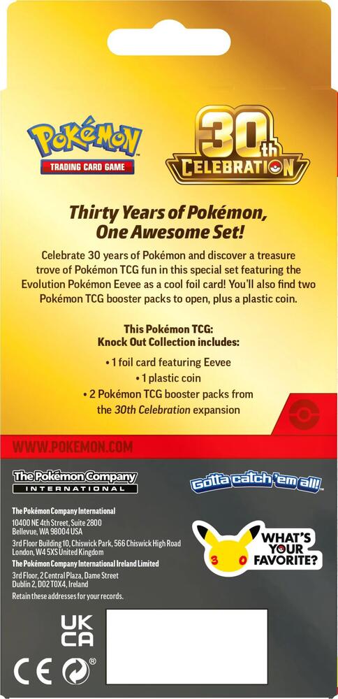 Pokémon TCG: 30th Celebration - Knock Out Collection