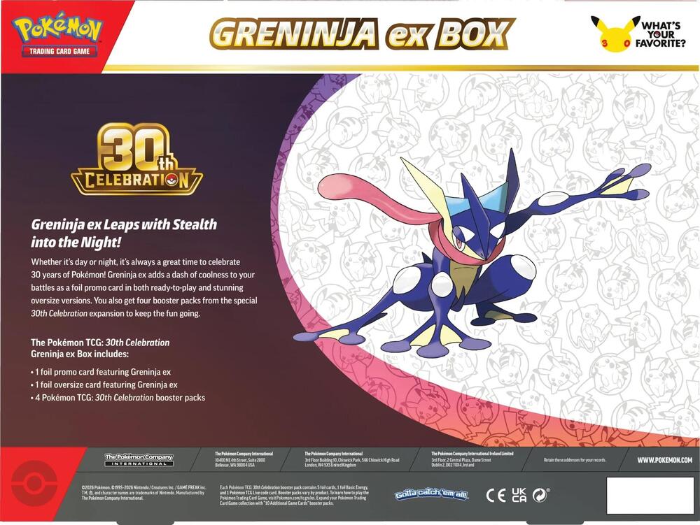 Pokémon TCG: 30th Celebration ex Box