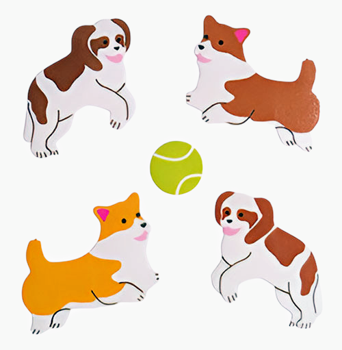 Glossy Fetch Dog Sticker Sheet