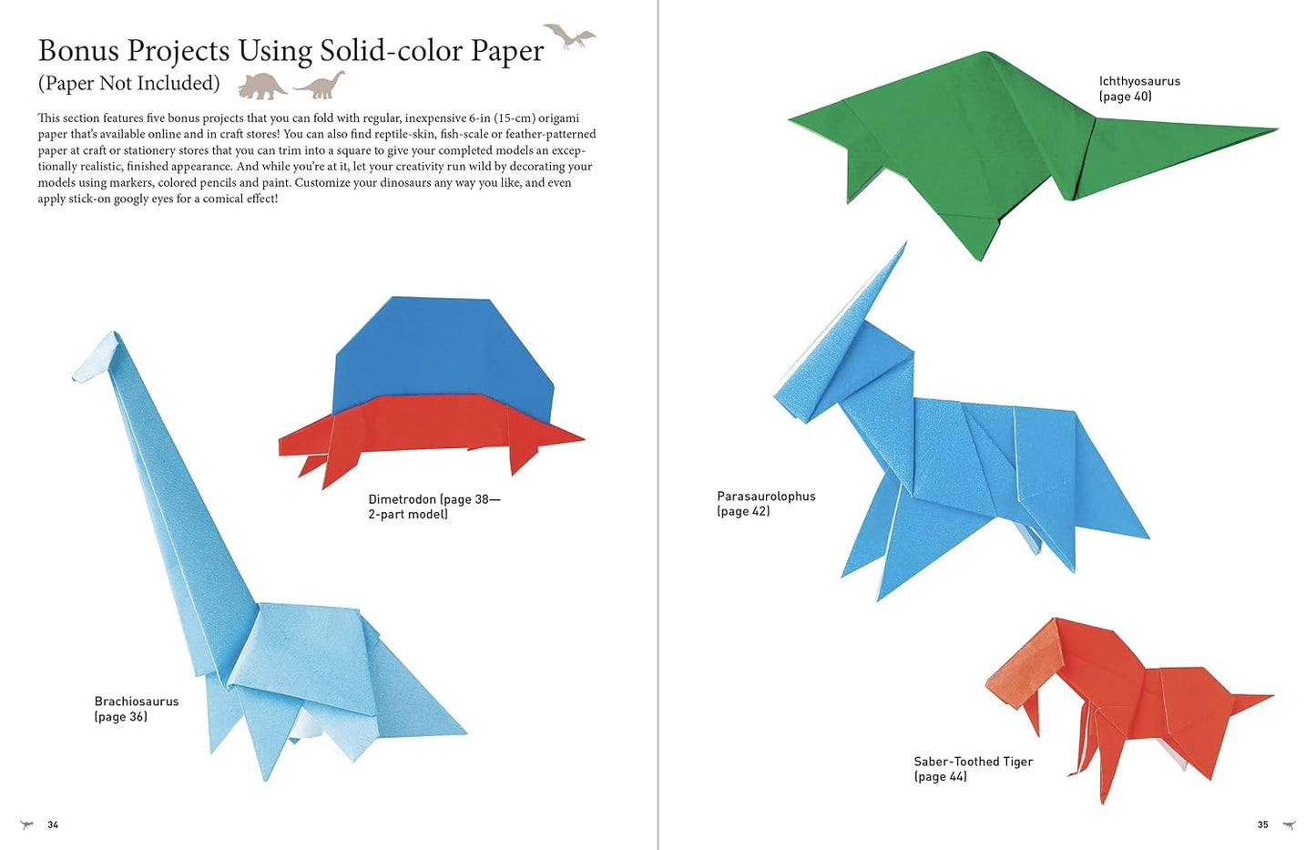 Amazing Origami Dinosaurs