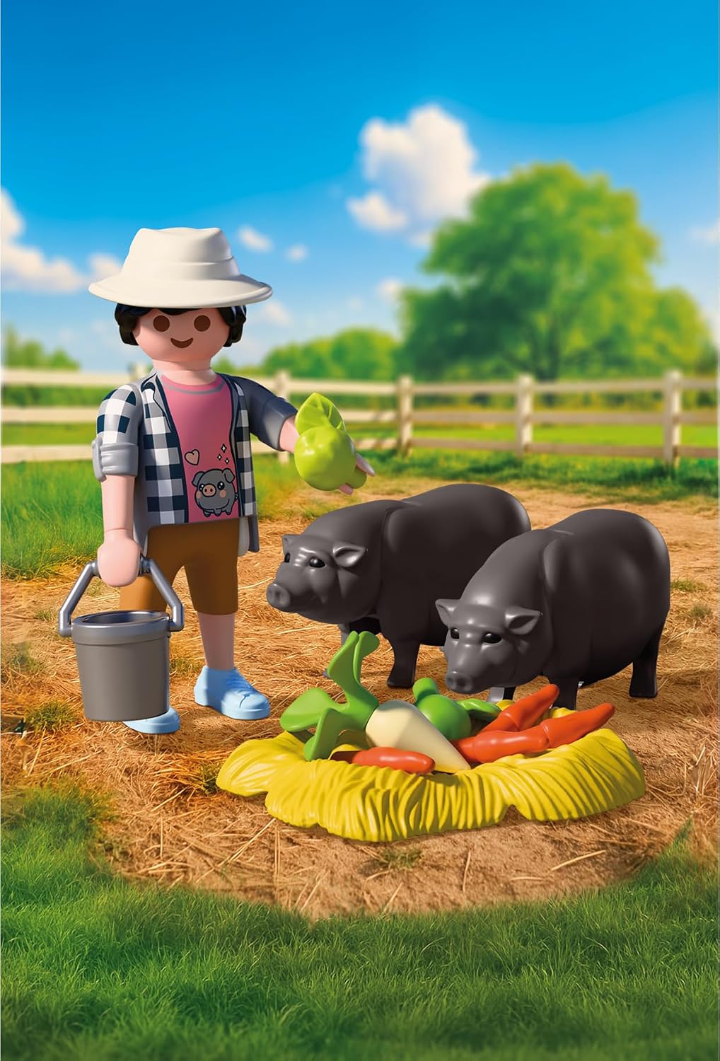 Country: Farmer with Potbellied Pig