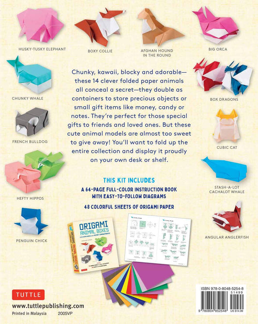 Origami Animal Boxes - Activity Kit