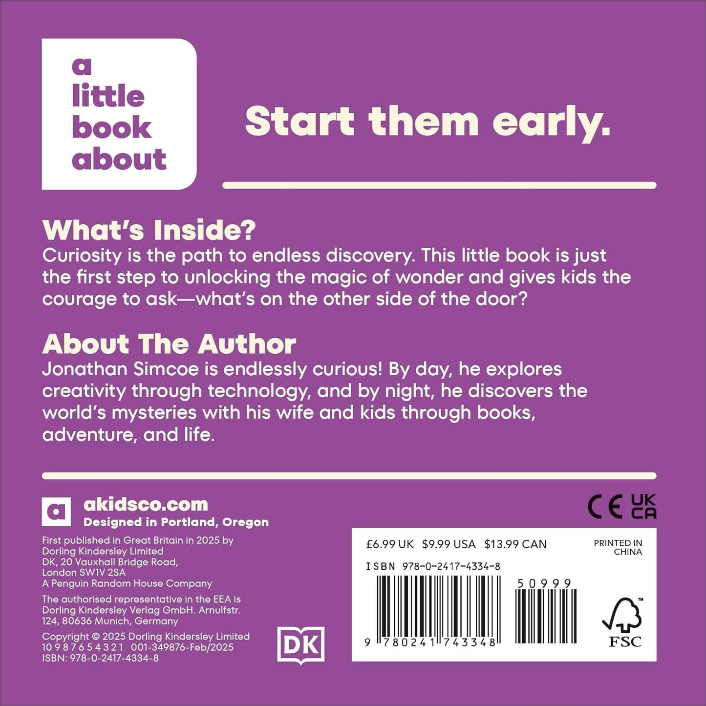 A Little Book About Curiosity - Board Book