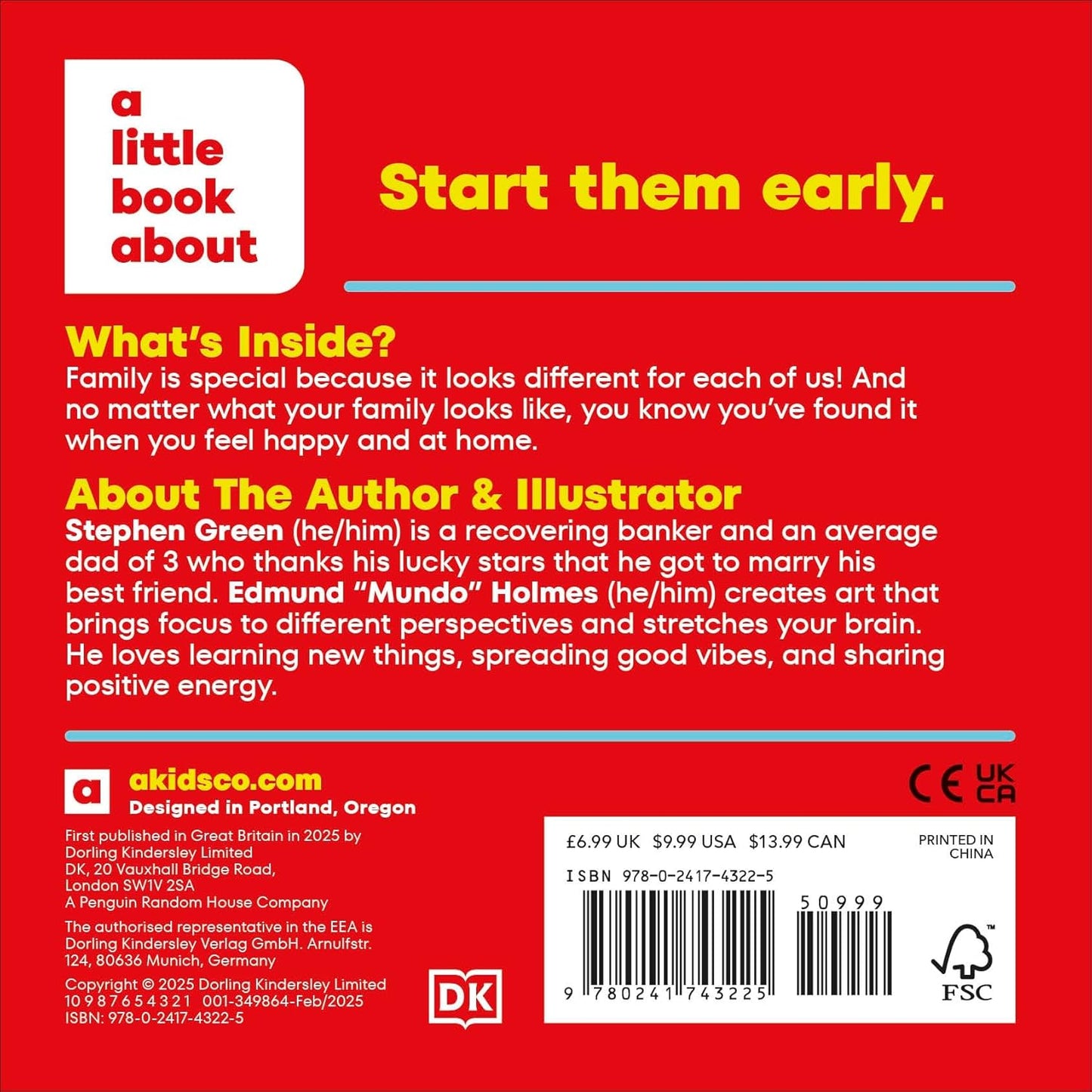 A Little Book About Family - Board Book