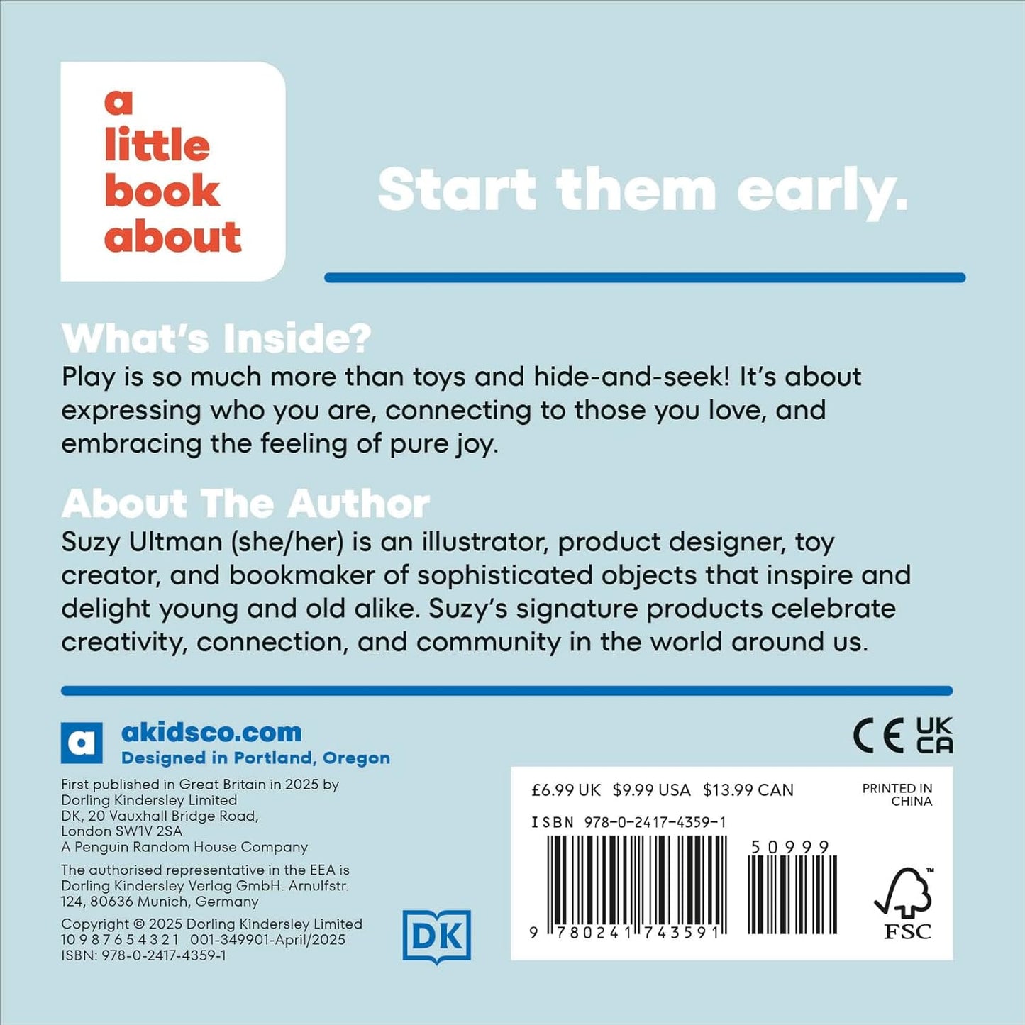 A Little Book About Play - Board Book