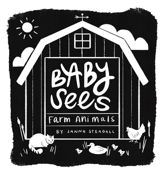 Baby Sees Farm Animals - A High Contrast Board Book for Babies
