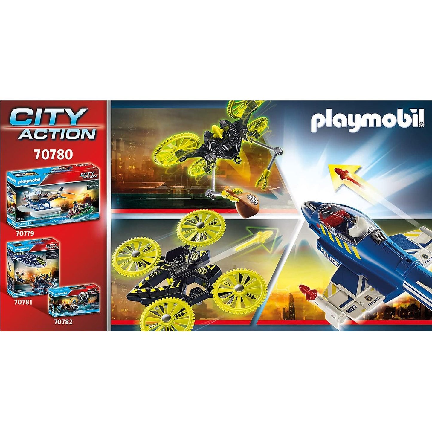 City Action Police Jet with Drone