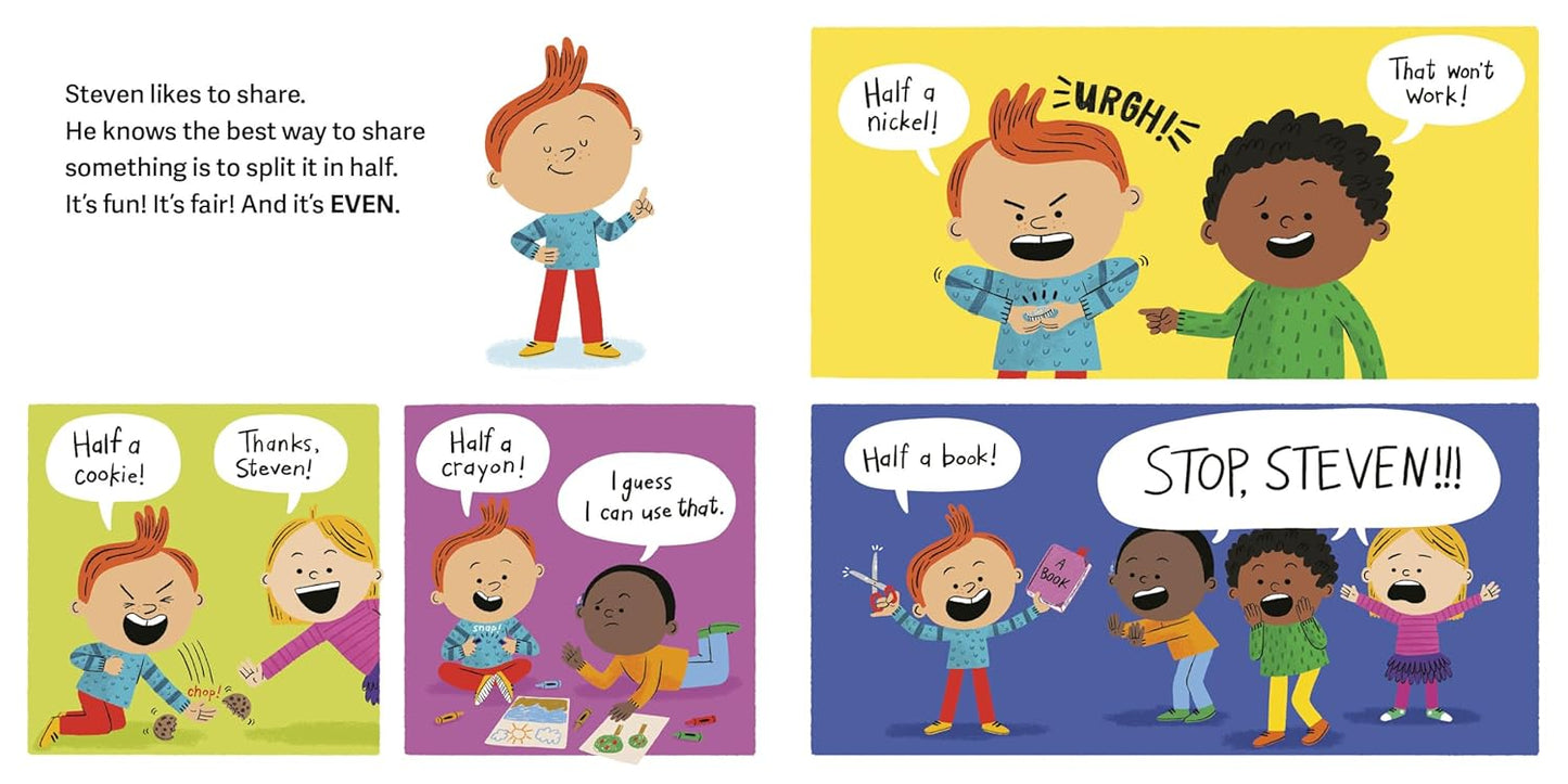 Even Steven: A Book About Sharing - Hardcover Picture Book
