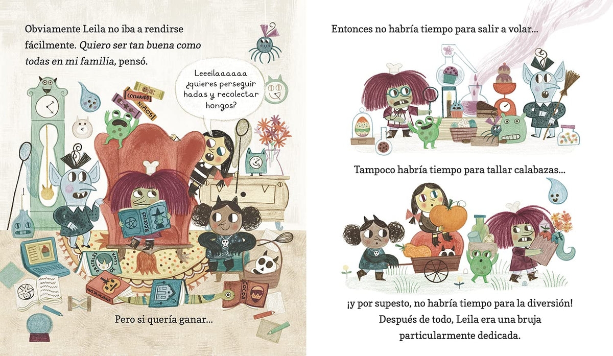 Leila, la Brujita Perfecta: Spanish Hardcover Picture Book