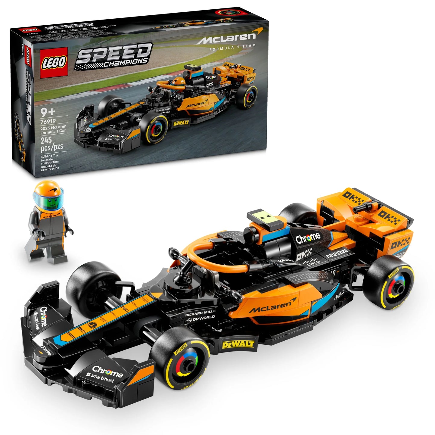 Speed Champions: 2023 McLaren Formula 1 Race Car Building Set