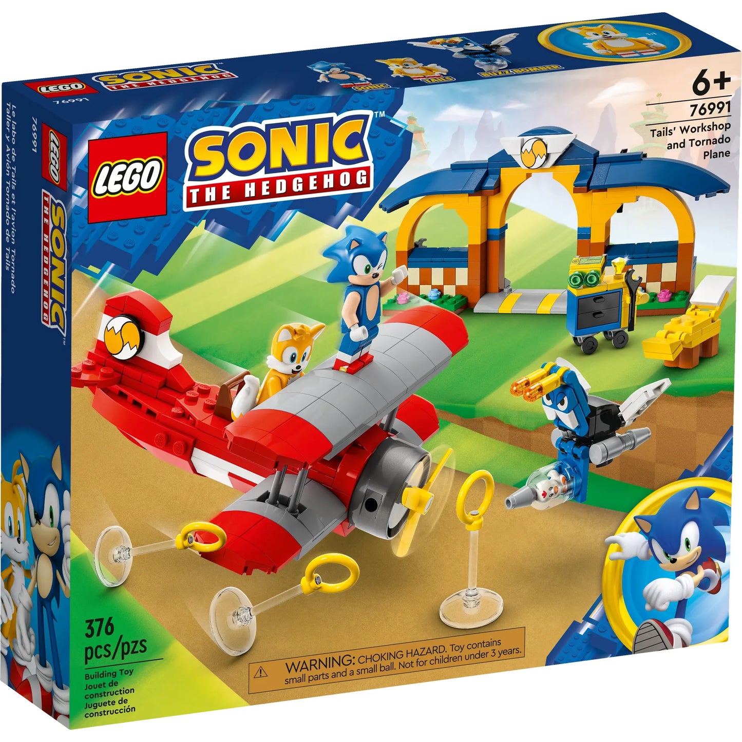 Sonic the Hedgehog: Tails' Workshop & Tornado Plane Building Set