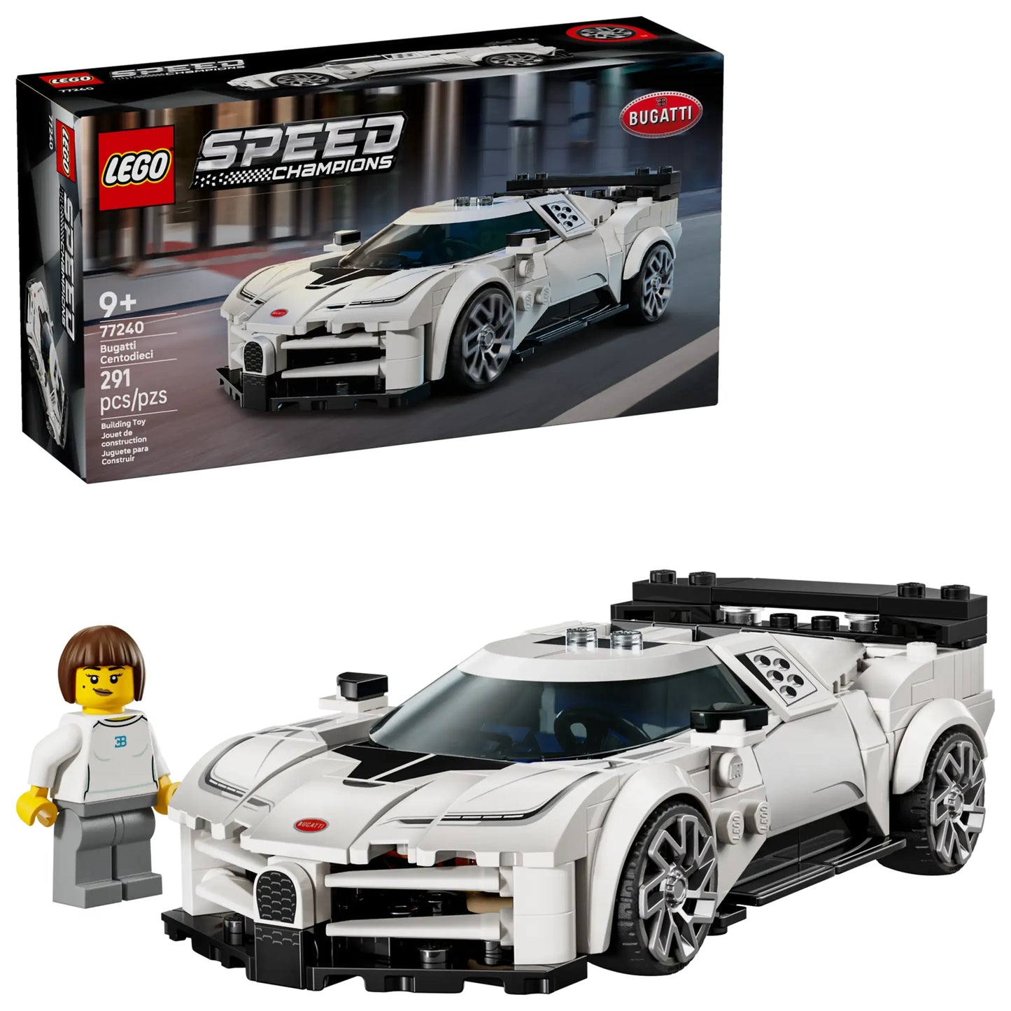 Speed Champions: Bugatti Centodieci Hyper Sports Car Building Set