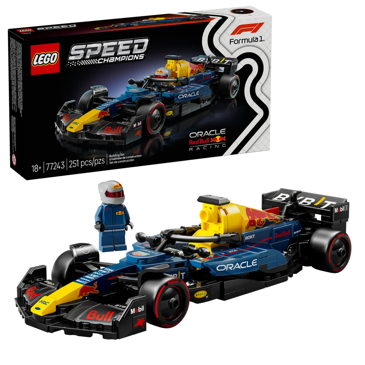 Oracle Cherry Racing Speed Champions: Oracle Red Bull Racing RB20 F1® Race Car Building Set ...