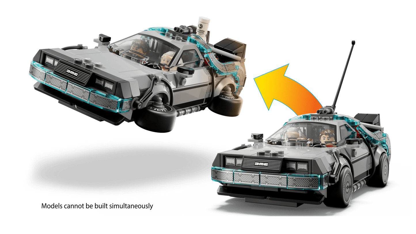 Speed Champions: Time Machine from Back to the Future Building Set