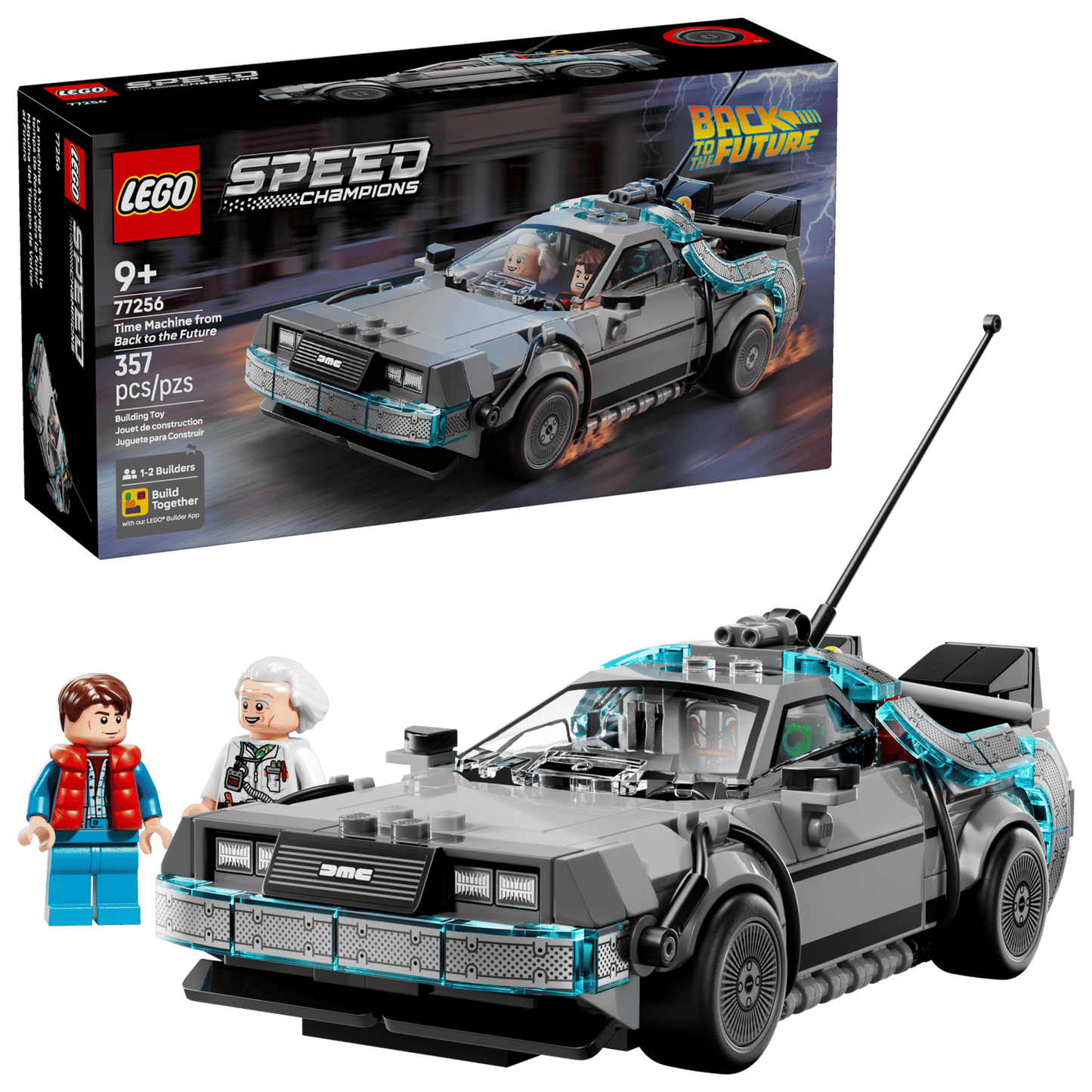 Speed Champions: Time Machine from Back to the Future Building Set