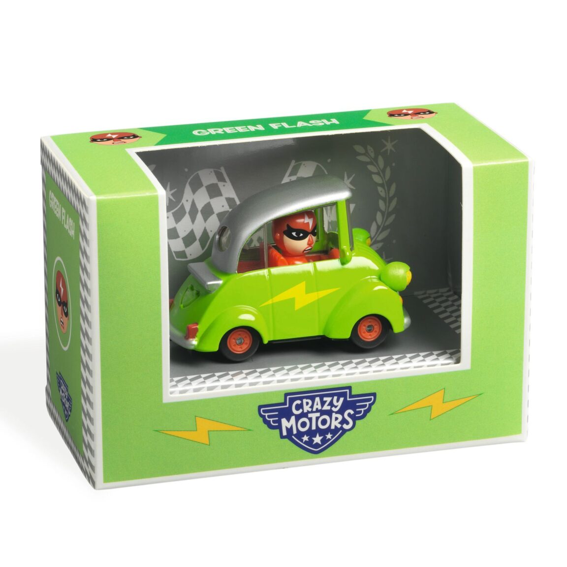 Crazy Motors Green Flash Car
