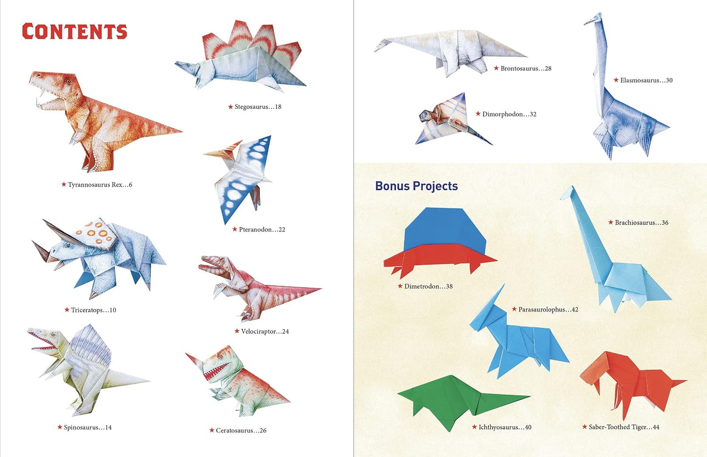 Amazing Origami Dinosaurs