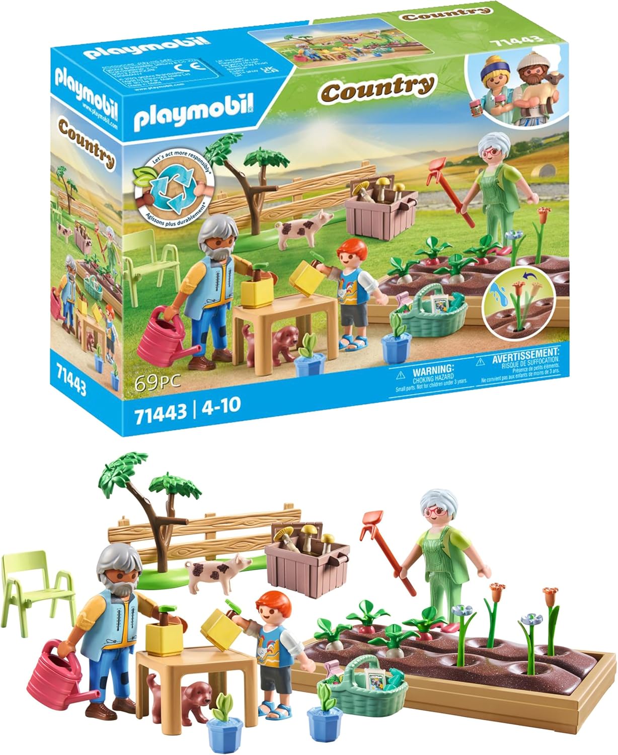 Country: Vegetable Garden with Grandparents