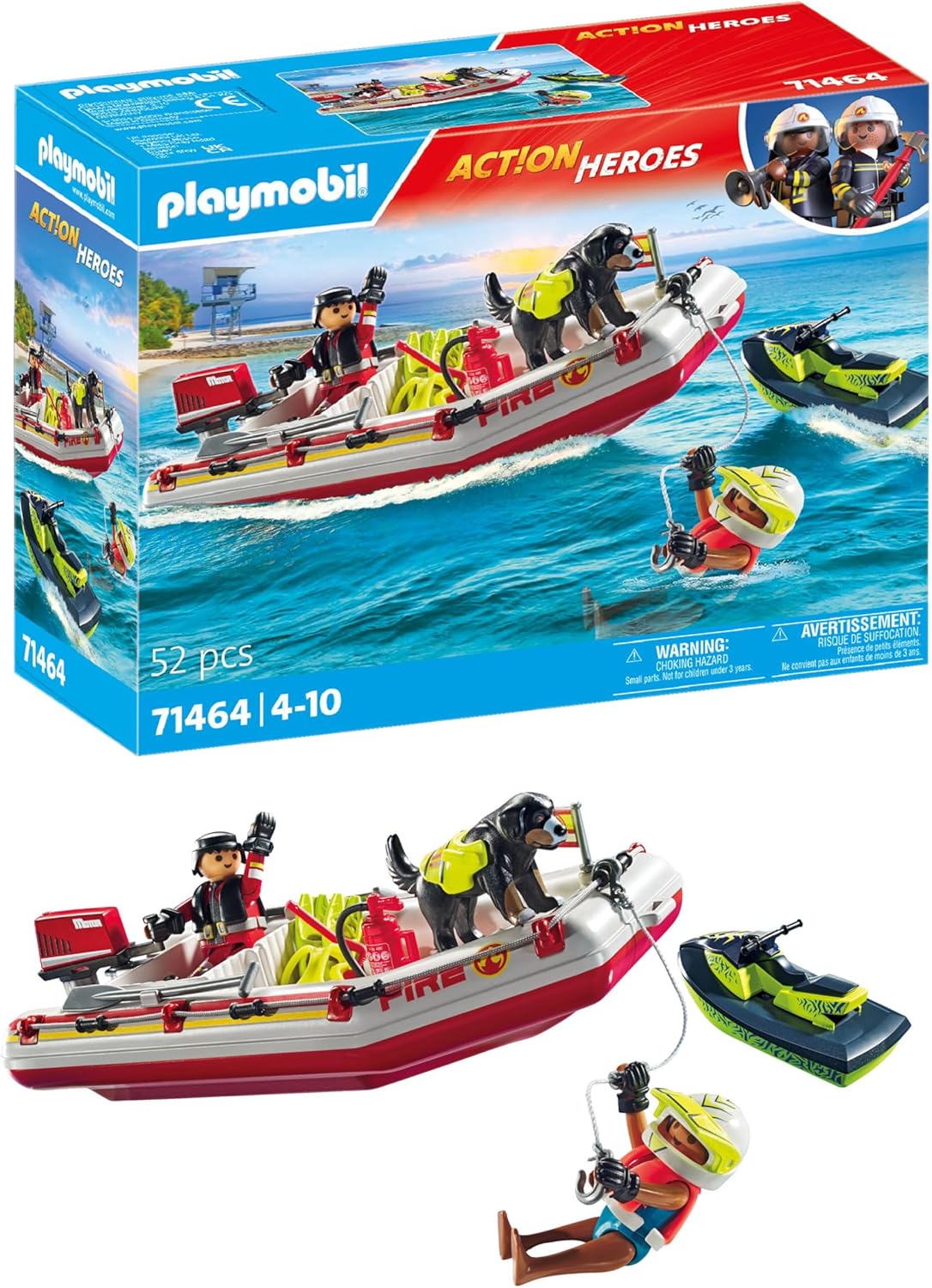 Action Heroes: Fireboat with Aqua Scooter