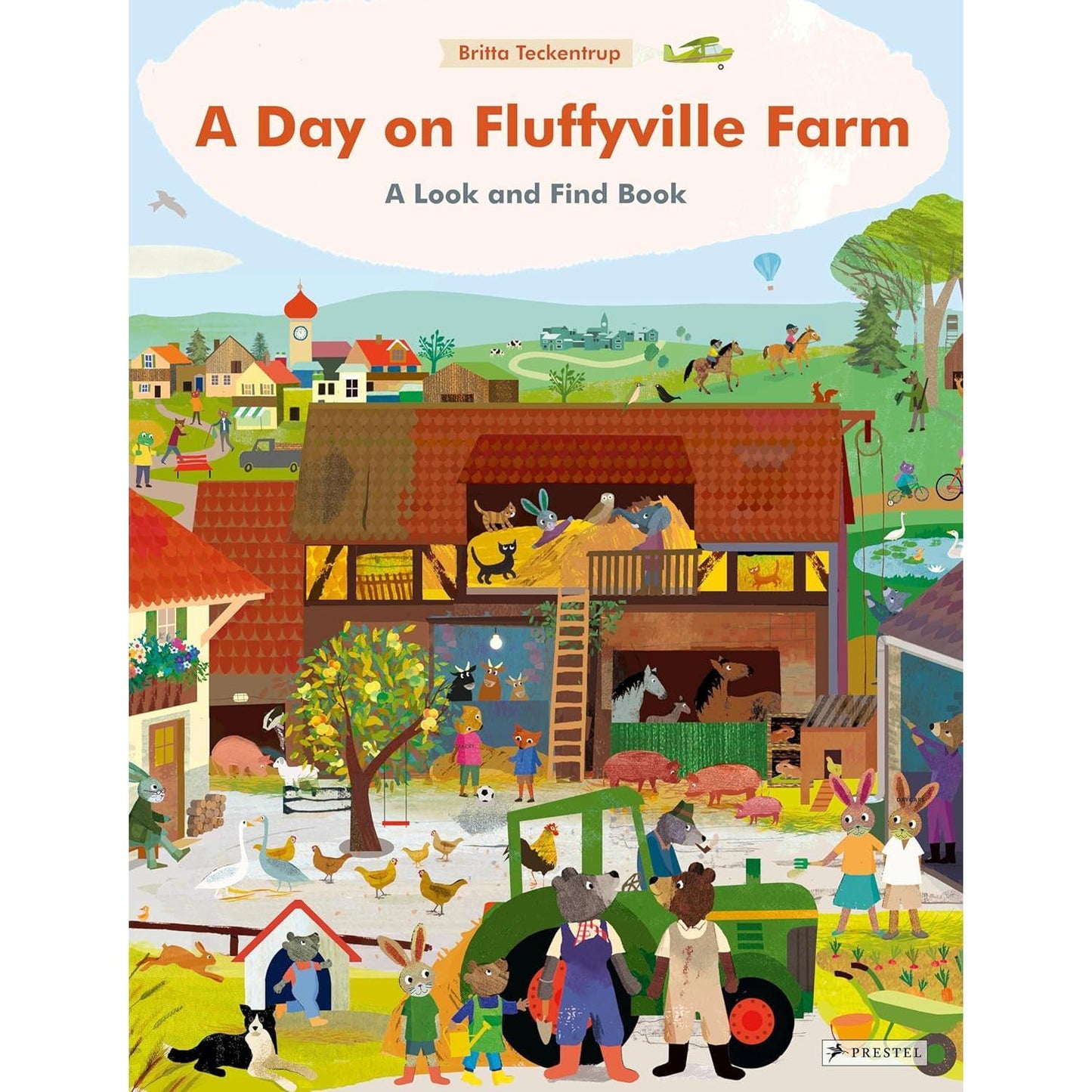 A Day on Fluffyville Farm: A Look & Find Board Book