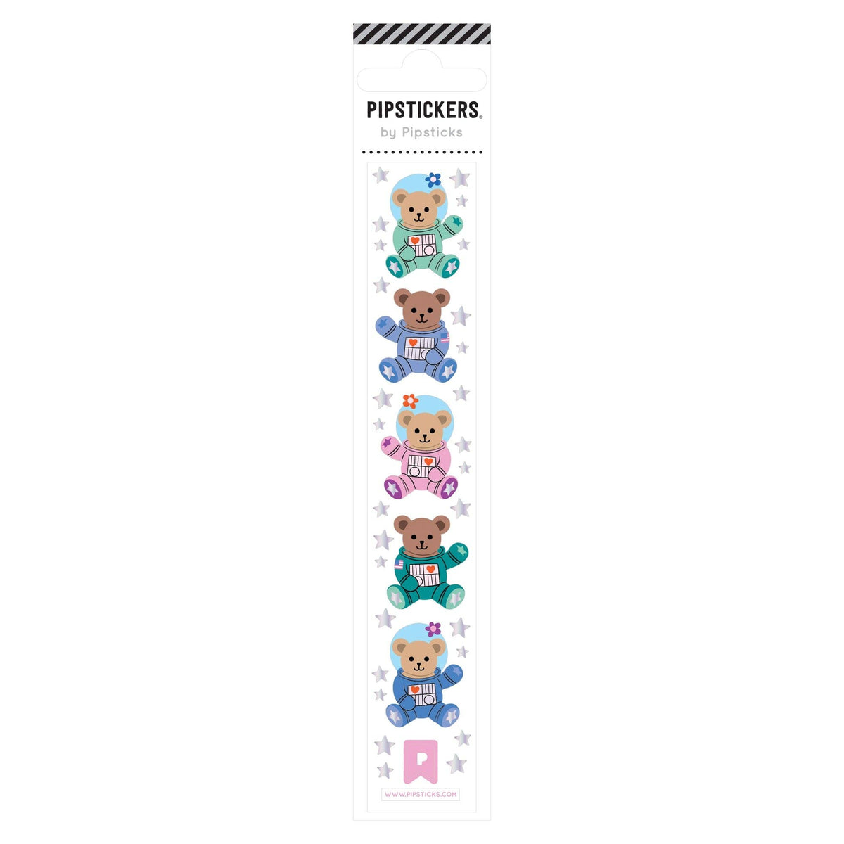 Bearly in Space Mini Stickers