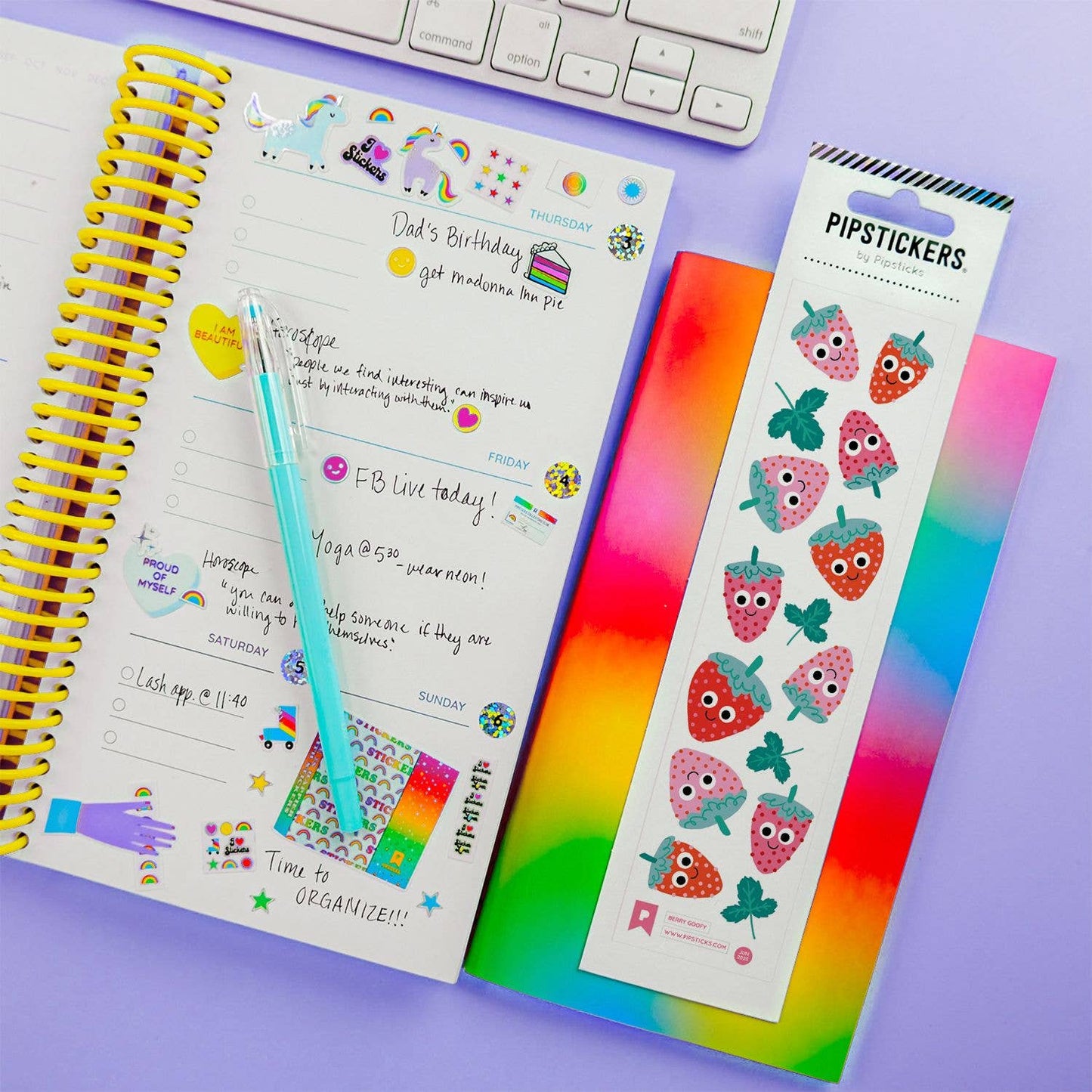 Googly Eyed Berry Goofy Stickers