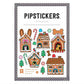 Gingerbread Guesthouses Stickers