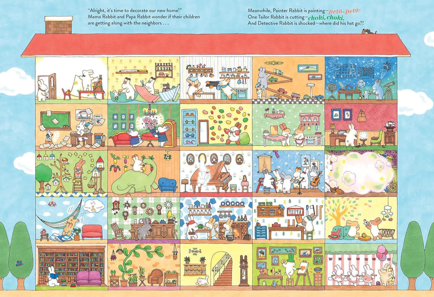 Welcome to the Rabbit Residence - Hardcover Seek-and-Find Picture Book