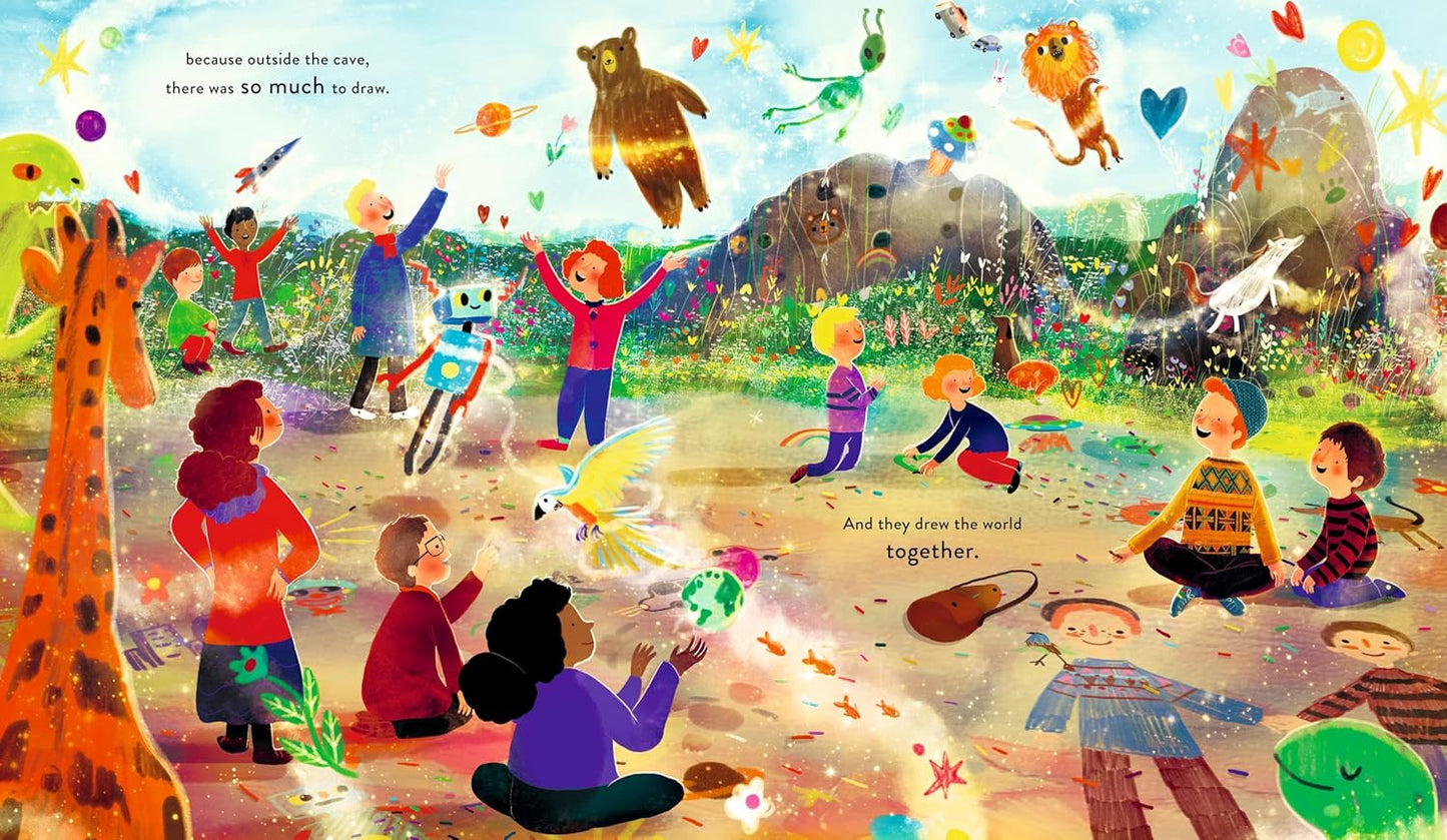 The Boy, The Troll, and the Chalk - Hardcover Picture Book