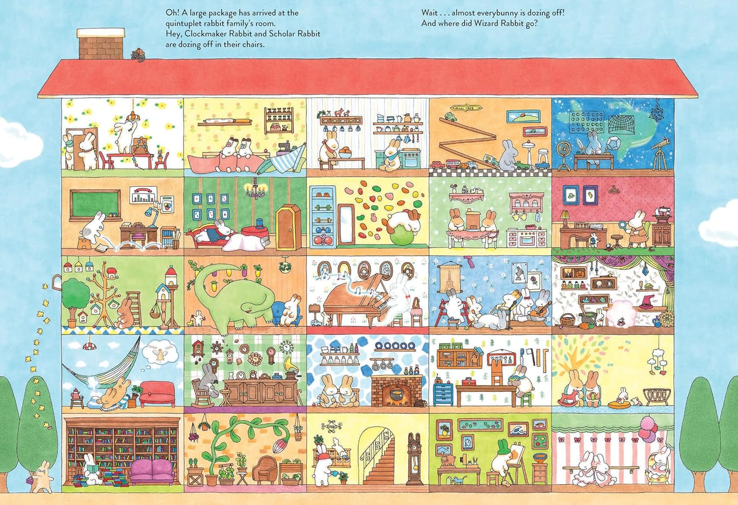 Welcome to the Rabbit Residence - Hardcover Seek-and-Find Picture Book