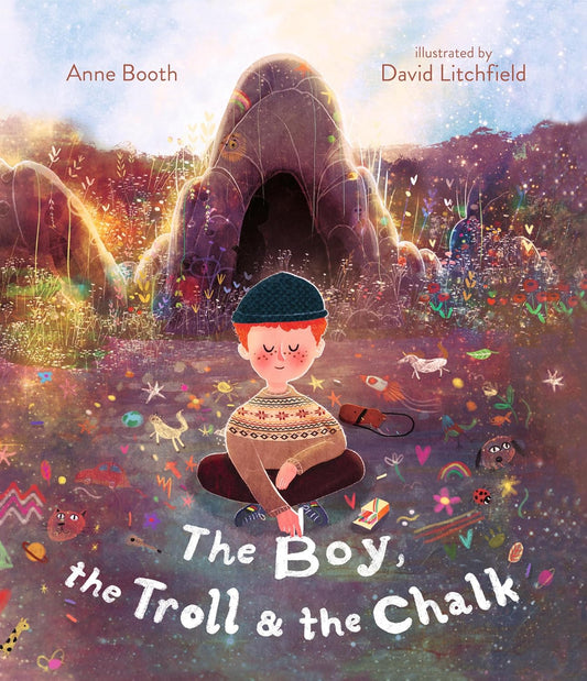 The Boy, The Troll, and the Chalk - Hardcover Picture Book