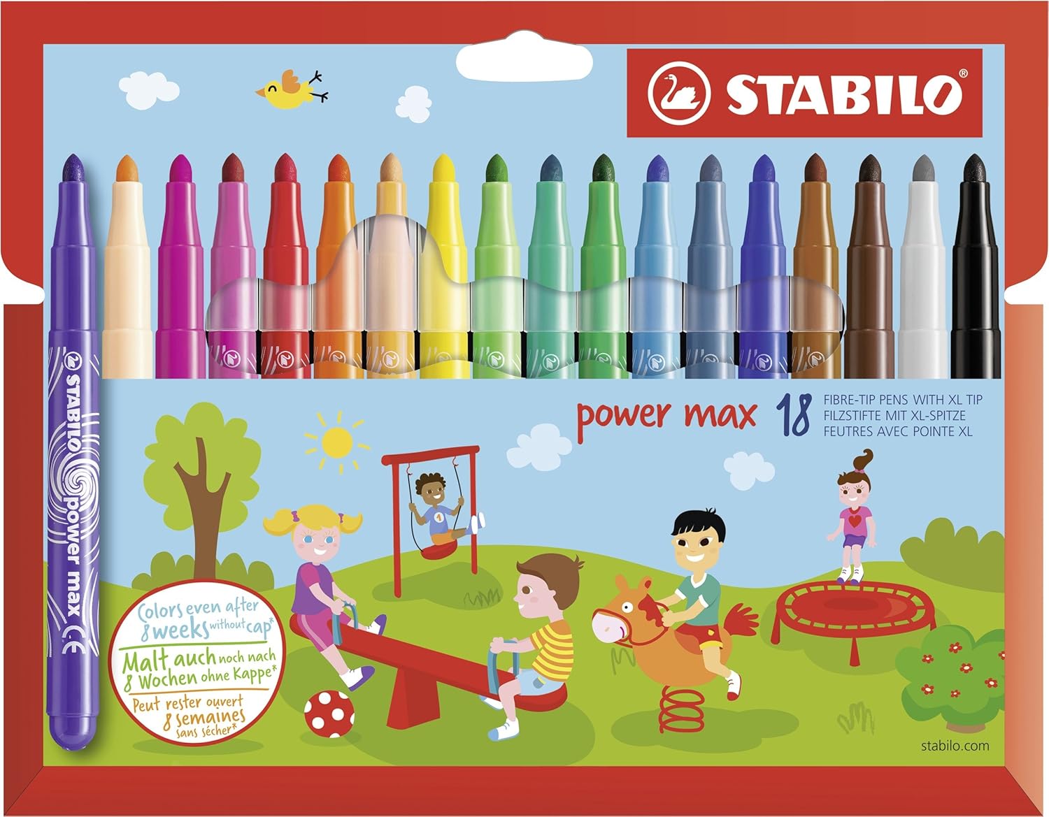 Stabilo Power Max Fibre-Tip Pens – Cherry Tree Lane Toys