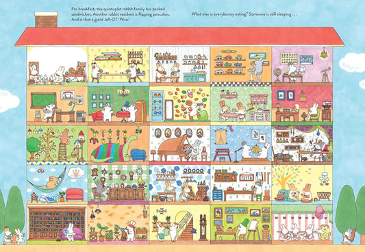 Welcome to the Rabbit Residence - Hardcover Seek-and-Find Picture Book