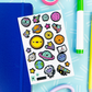 Puffy Kawaii Cosmos Stickers