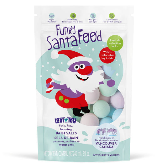Funky Santa Food Fizzing Bath Salts