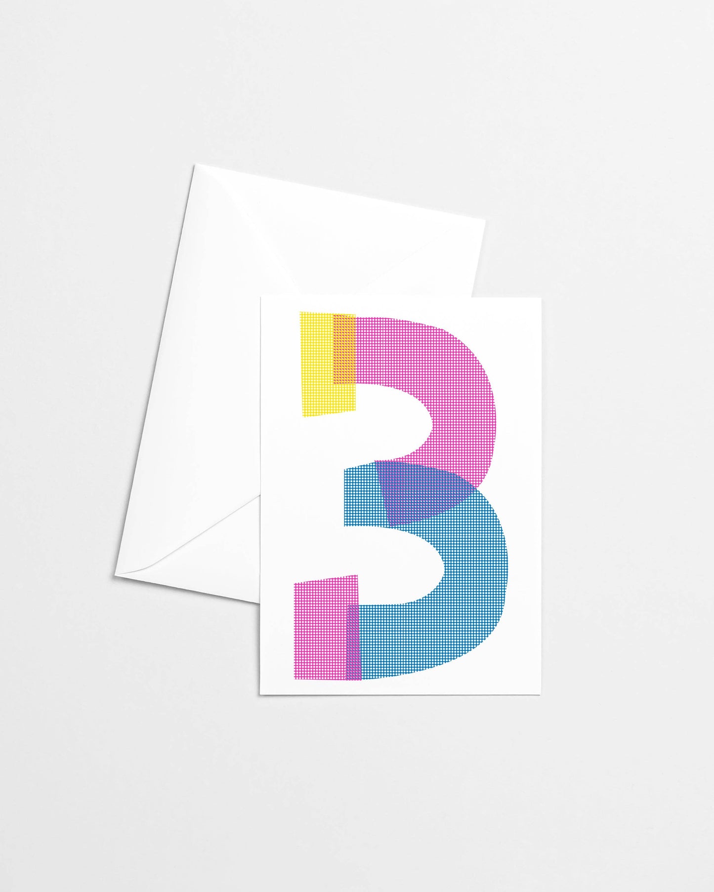 3rd Birthday Risograph Greeting Card