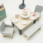 Wooden Doll House Furniture - Dining Room