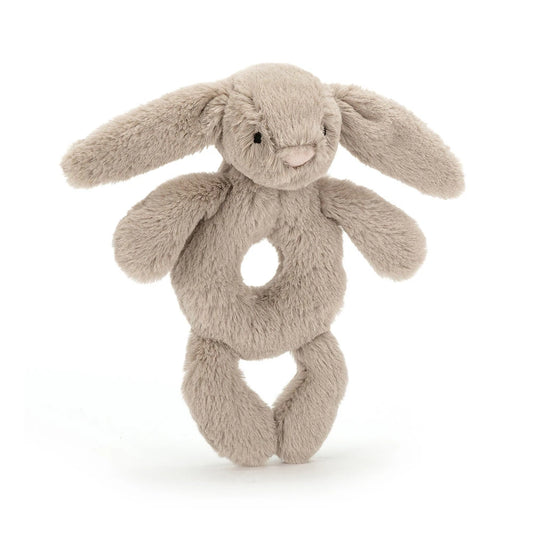 Bashful Bunny Ring Rattle - Beige