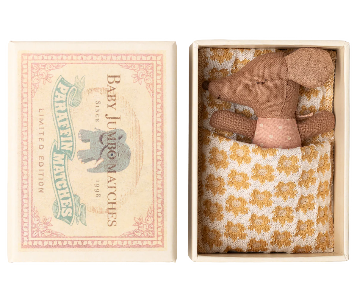Sleepy Wakey Baby Mouse in Matchbox