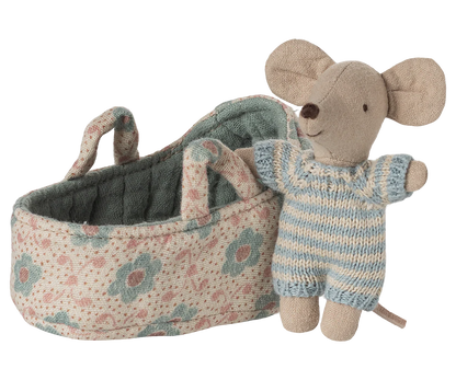 Baby Mouse in Carrying Cot
