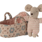 Baby Mouse in Carrying Cot