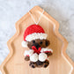 Felt Christmas Teddy Bear Ornament