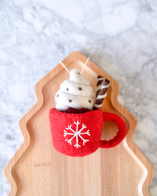 Felt Hot Chocolate Mug Ornament
