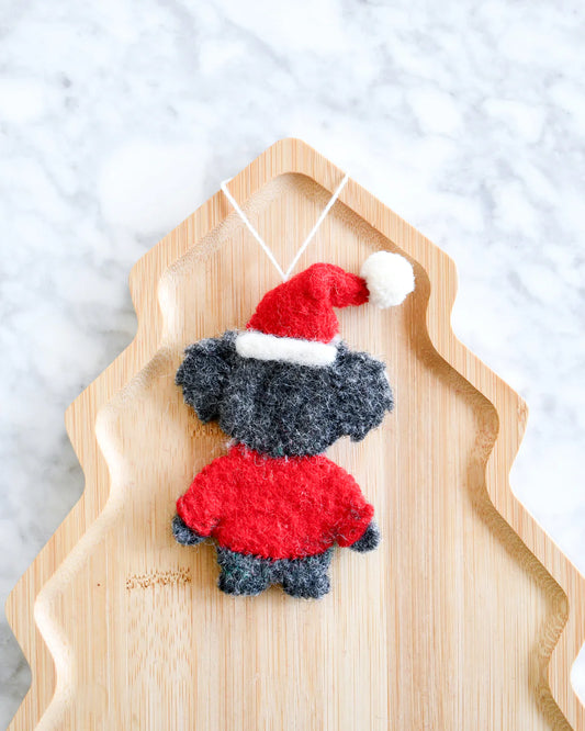 Felt Christmas Koala Ornament