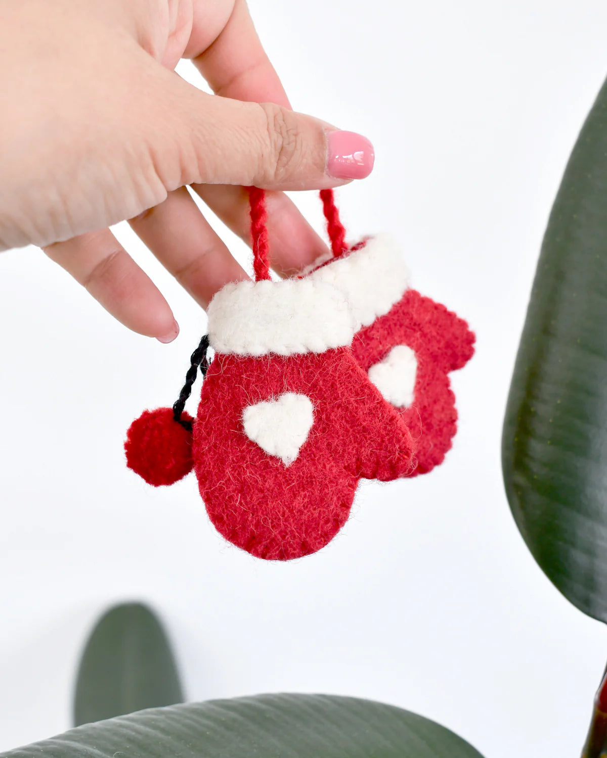 Felt Mittens Ornament
