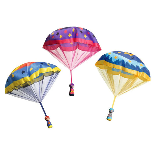 Wooden Parachutist Flying Heroes